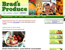Tablet Screenshot of bradsproduce.com